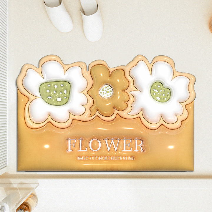 Decorative Floral Indoor Mat