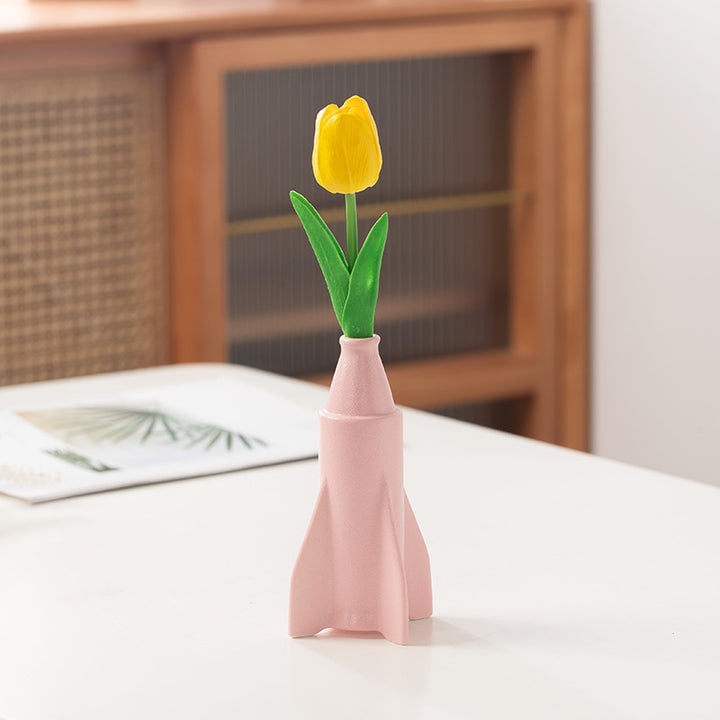 Rocket-Shaped Ceramic Vase Kalsten