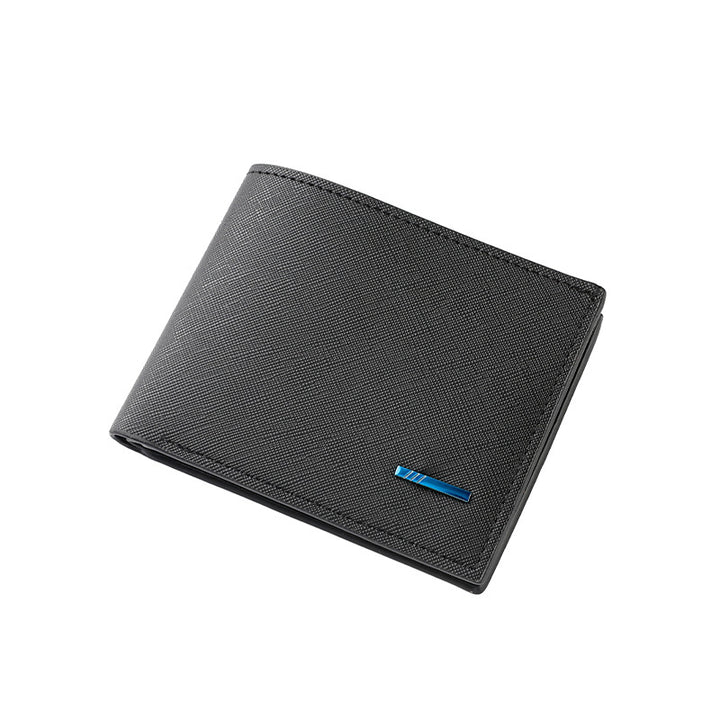 Textured Leather Folded Wallet Kalsten