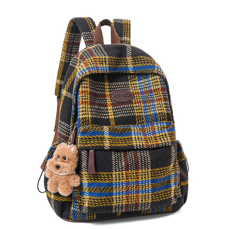 Cozy Patterned School Backpack Kalsten