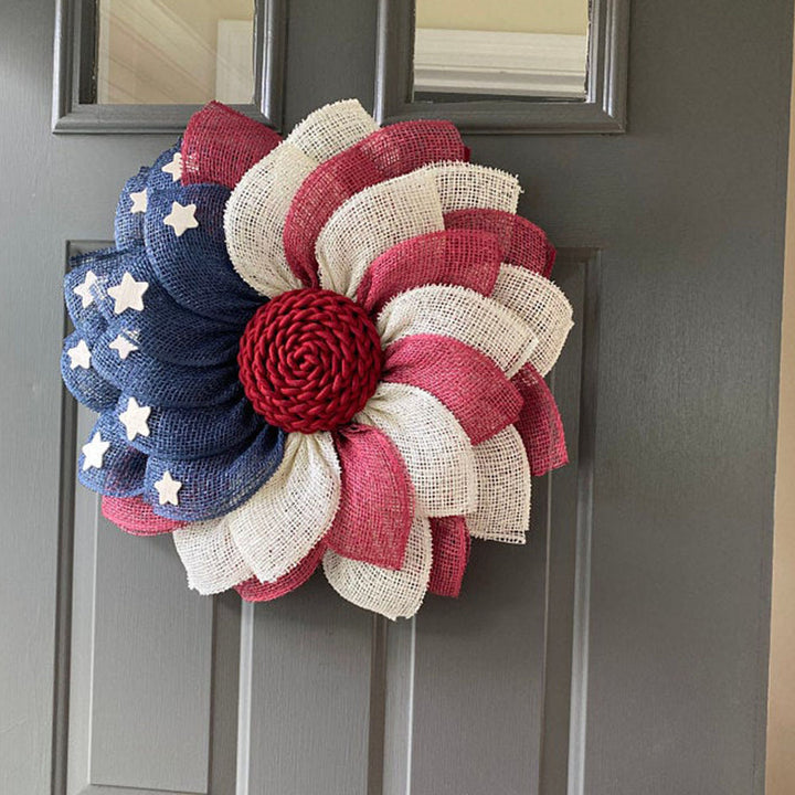 Unisex nan more patriotic door wreath with eagle Statue of Liberty and flag motif Kalsten