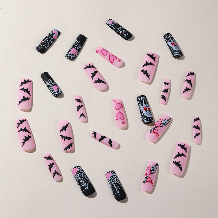 Spooky Halloween-Themed Acrylic Nail Art Extensions Kalsten