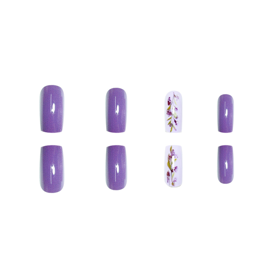 Floral Nail Art Press-On Extensions Kalsten