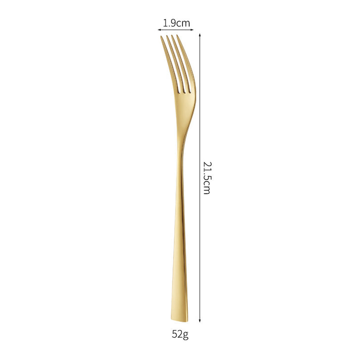 Elegant dessert knife with curved handle Kalsten
