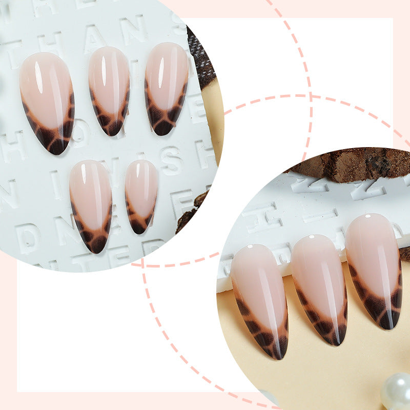 Stylish Acrylic French Tip Press-On Nail Set Kalsten