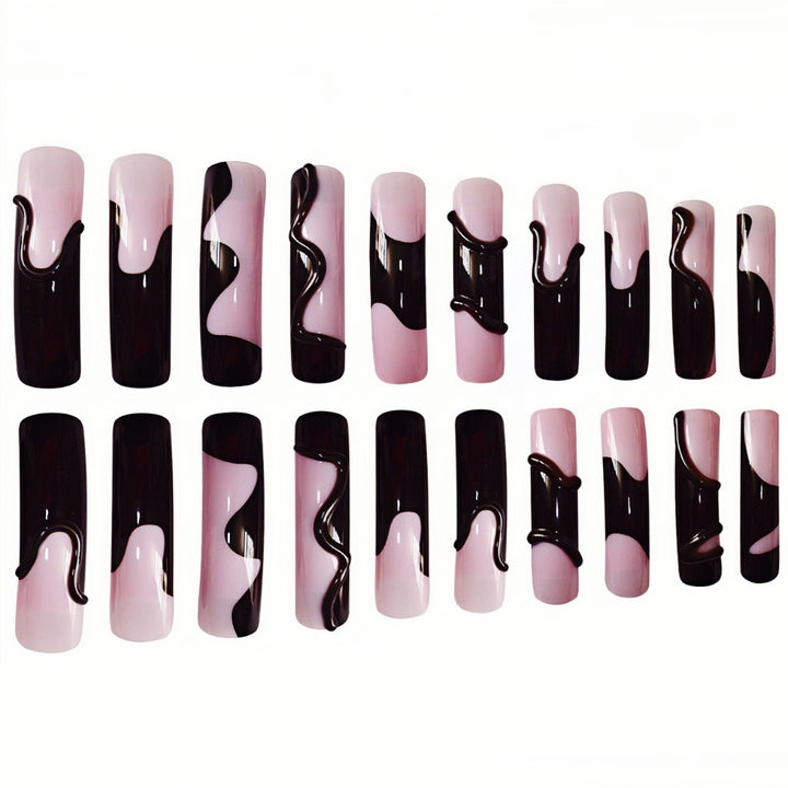 Artistic Melting Effect Press-On Nail Extensions Kalsten