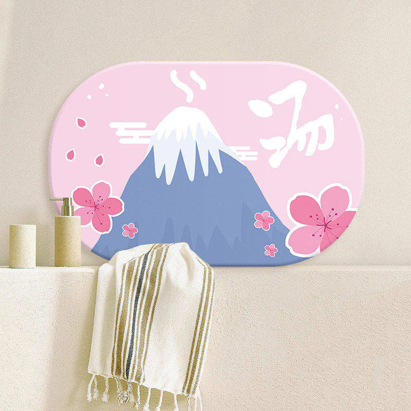 Round Decorative Non-Slip Bath Mat