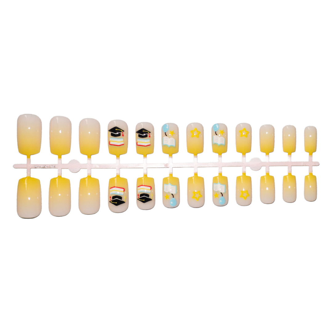 Creative Graduation-Themed Nail Art Kit