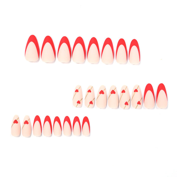 Artistic Heart-Embellished Nail Art Kalsten