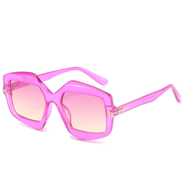 Bold Patterned Hexagonal Sunglasses Kalsten
