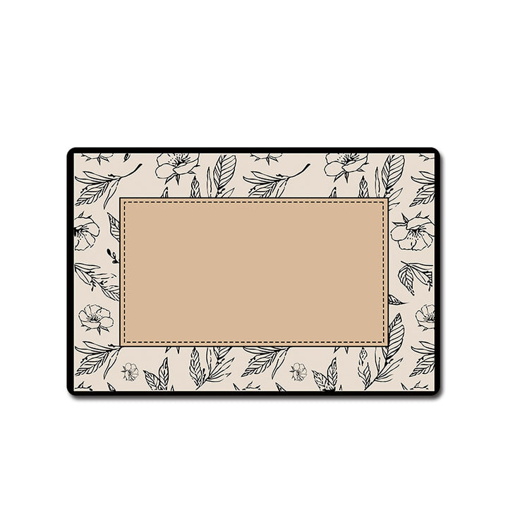 Floral Patterned Bathroom Mat Kalsten