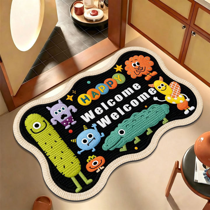 Playful Dog-Themed Area Mat