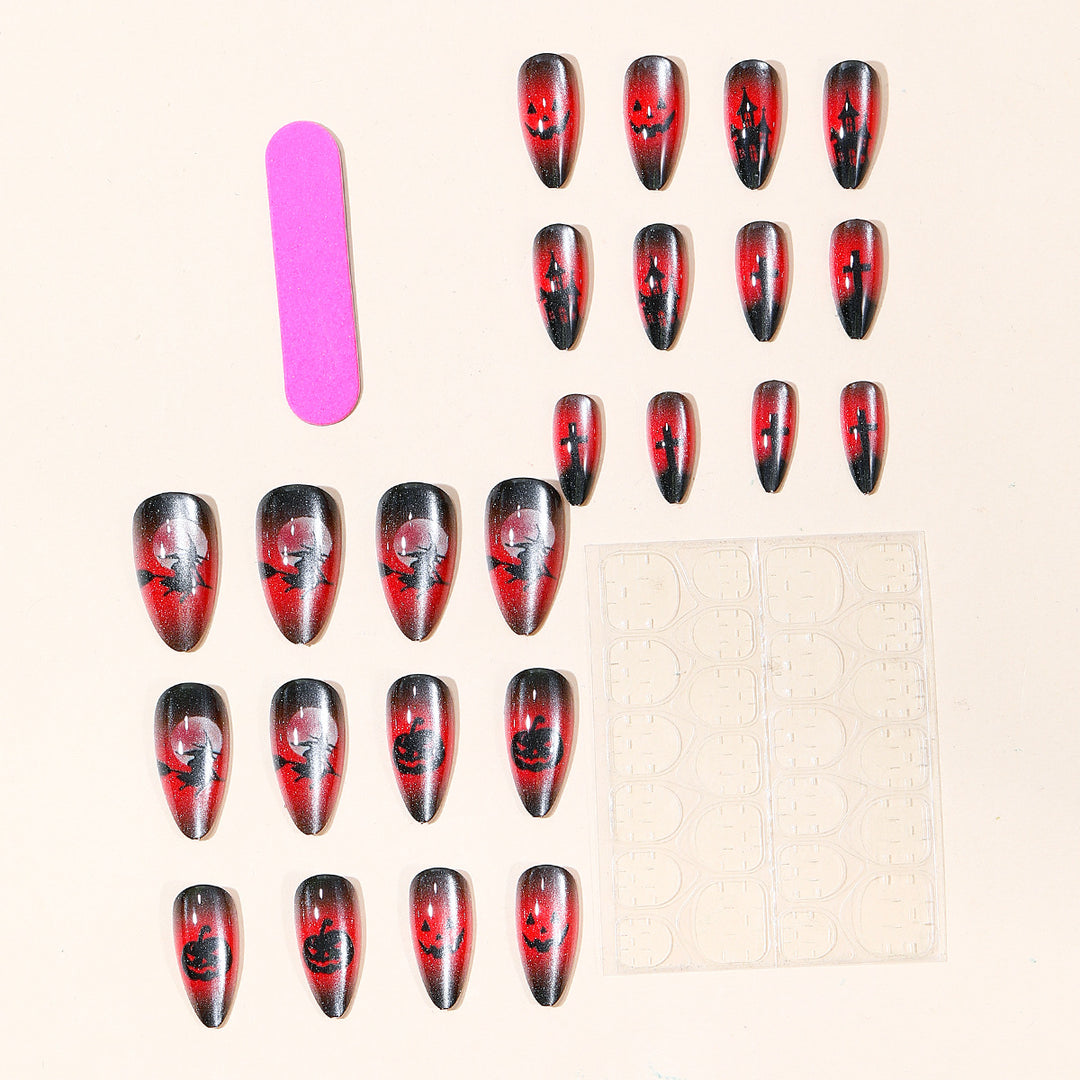 Halloween-Themed Gothic Nail Art Kalsten