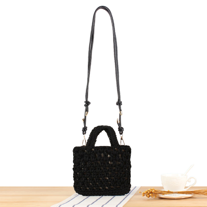 Handbag Made of Handmade Macrame with Adjustable Shoulder Strap Kalsten