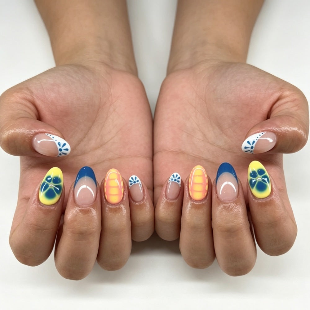 Artistic Floral Nail Tips