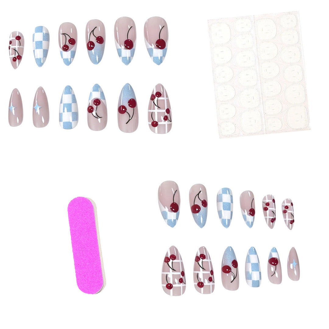 Artistic Cherry Nail Art Kalsten