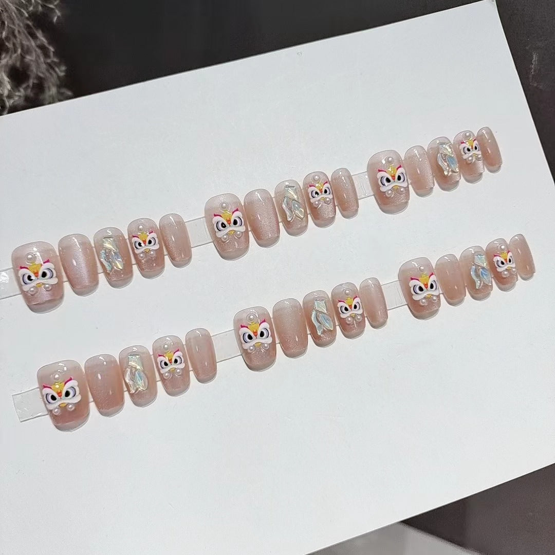 Designer Butterfly-Themed Press-On Nail Set Kalsten