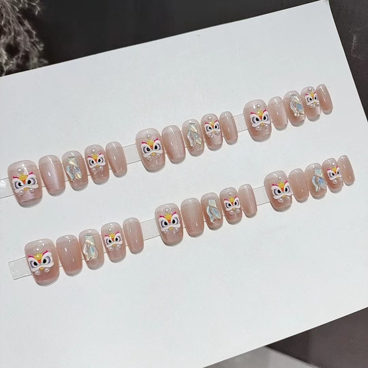 Designer Butterfly-Themed Press-On Nail Set Kalsten