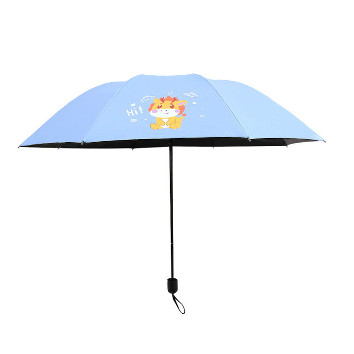 Women's Folding Umbrella with Fun Animal Design Kalsten