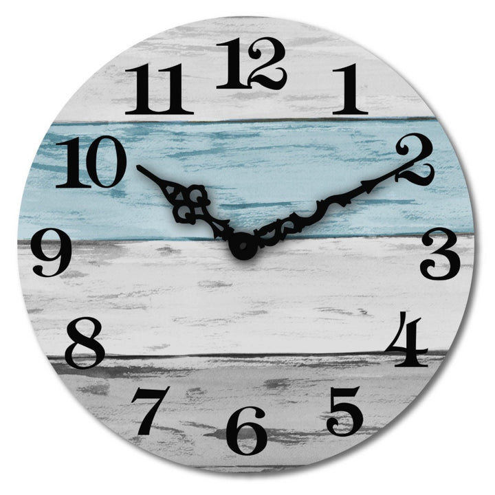 Wall clock in rustic wood design Kalsten