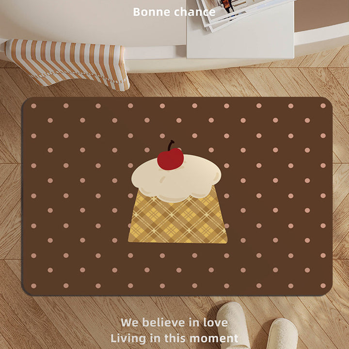 Playful Bunny-Themed Bath Mat