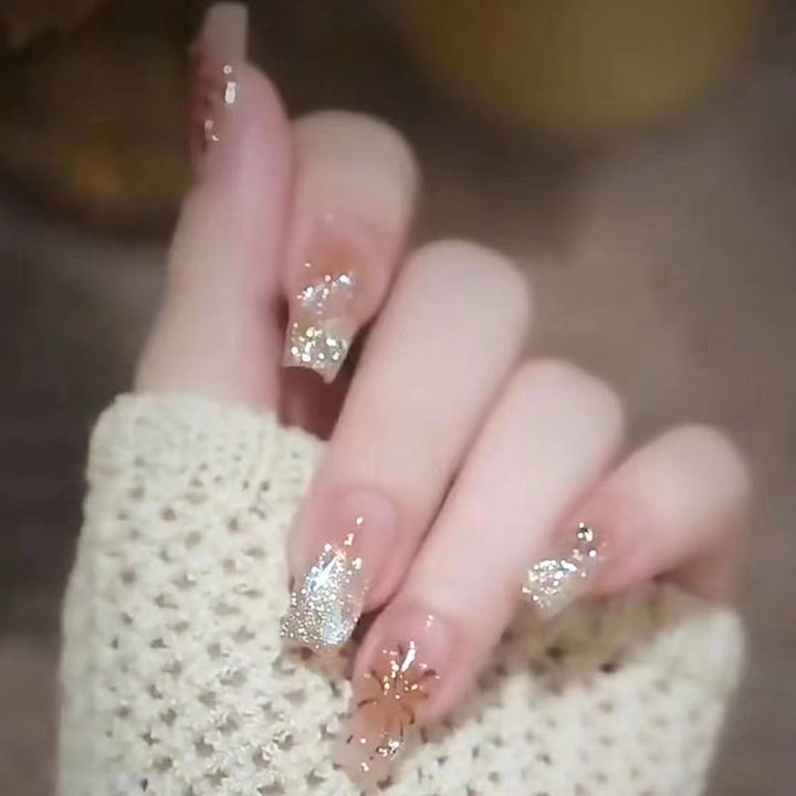Luxury Glittery Press-On Nail Art Set Kalsten