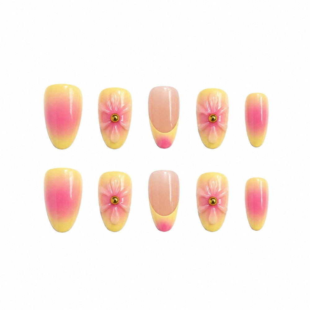 Artistic Floral Press-On Nail Set Kalsten 1787395270