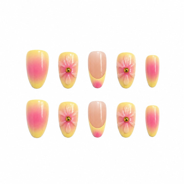 Artistic Floral Press-On Nail Set Kalsten 1787395270