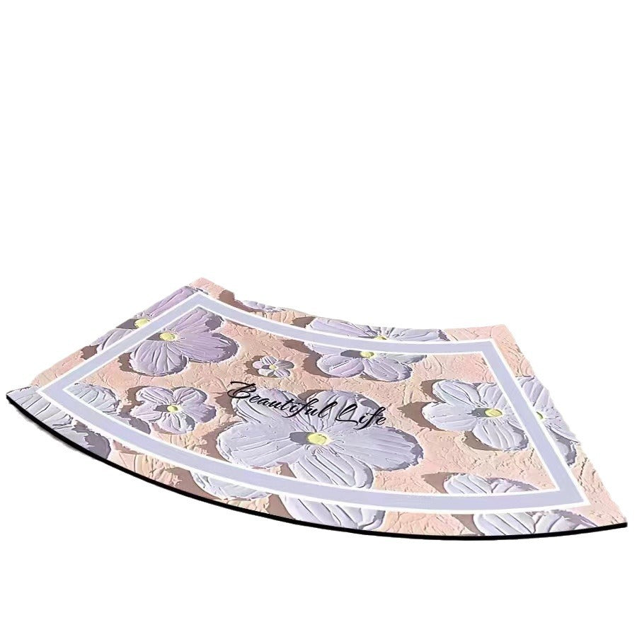 Artistic Curved Bath Mat Kalsten