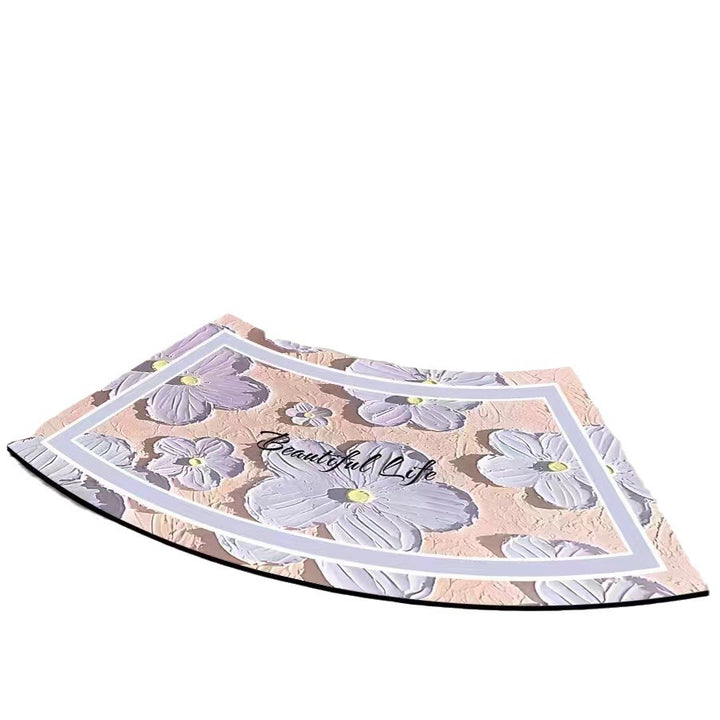 Artistic Curved Bath Mat Kalsten