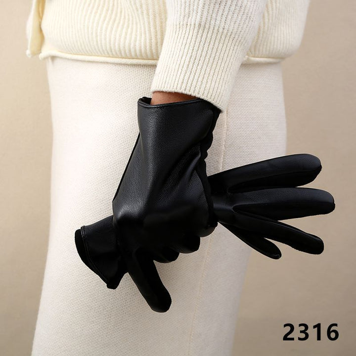 Luxurious Leather Touchscreen Gloves Kalsten