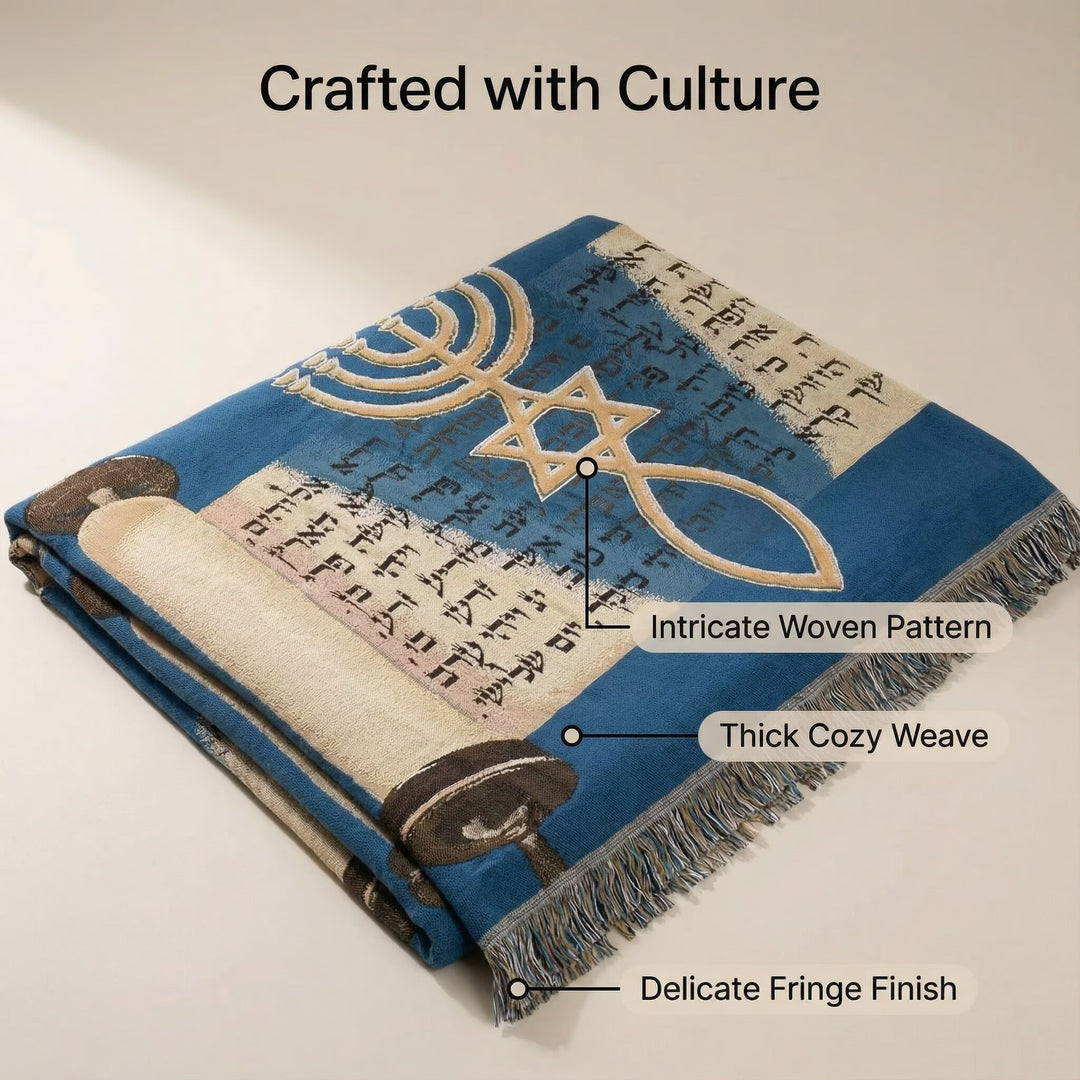 Artistic Cityscape Tapestry Blanket