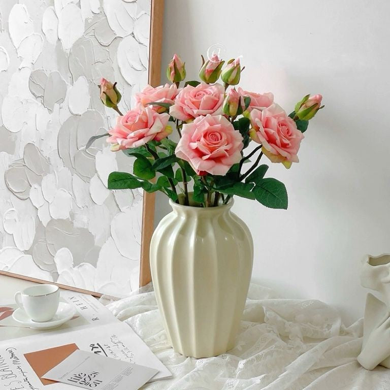 Realistic Artificial Rose Floral Arrangement
