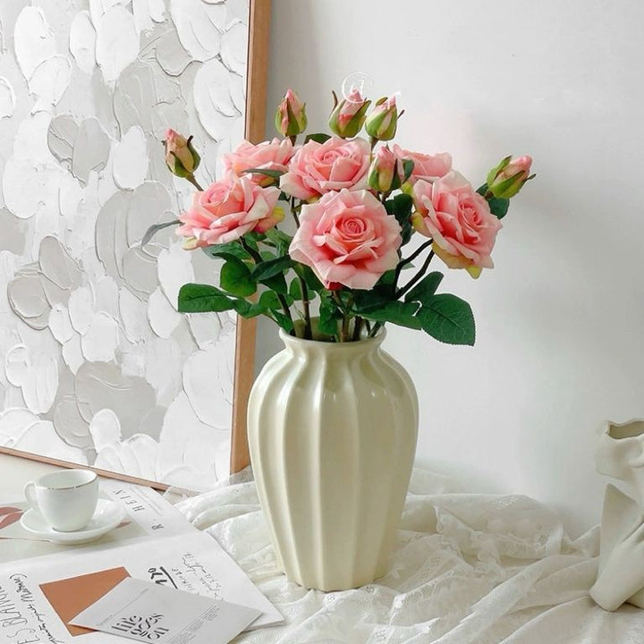 Realistic Artificial Rose Floral Arrangement