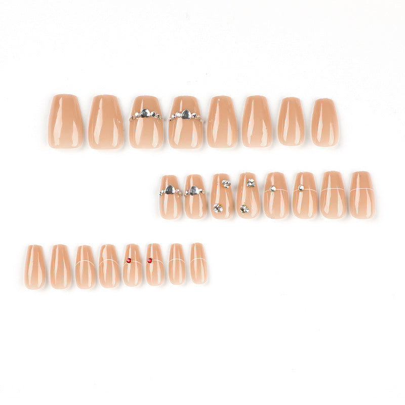 Glamorous nail art with rhinestone embellishment Kalsten