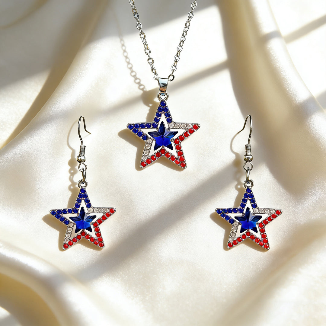 Women nan jewelry set flip-flop pendant and earrings with enamel and zirconia Kalsten