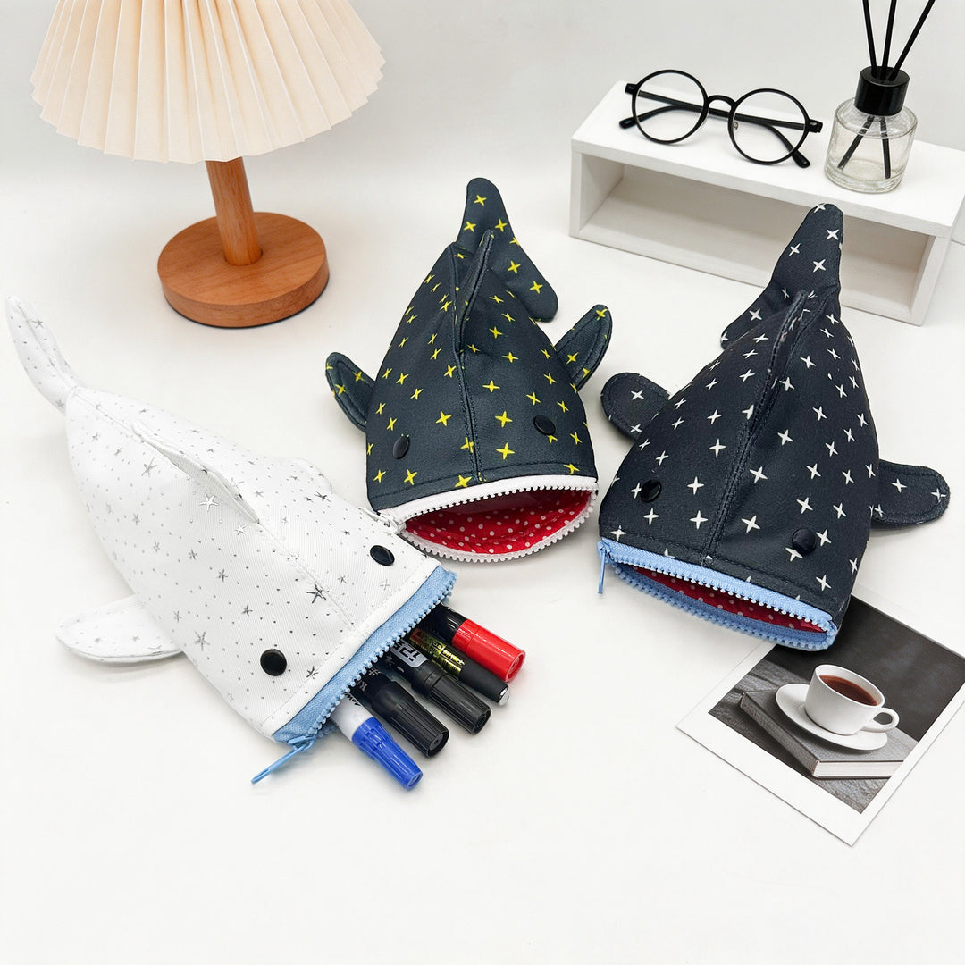 Plush Shark-Shaped Pencil Case Kalsten