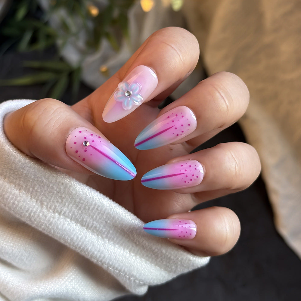 Artistic Floral-Embellished Press-On Nail Collection Kalsten