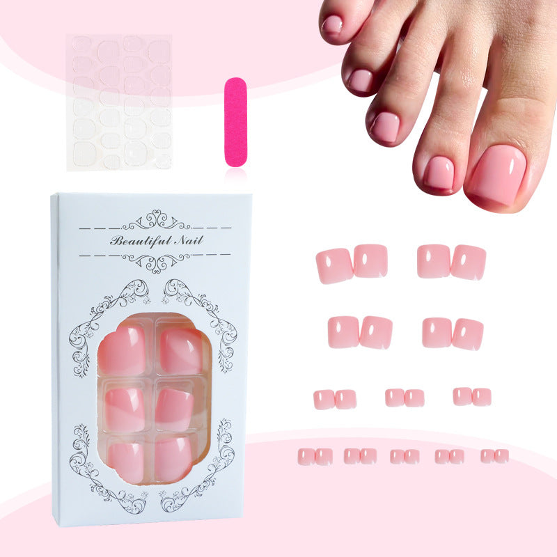 Glossy Press-On Toenails with Natural Finish Kalsten