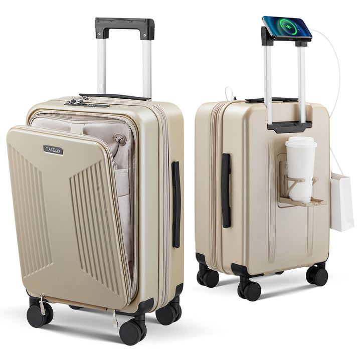 Unisex Smart Charging Hard Shell Trolley Luggage Kalsten
