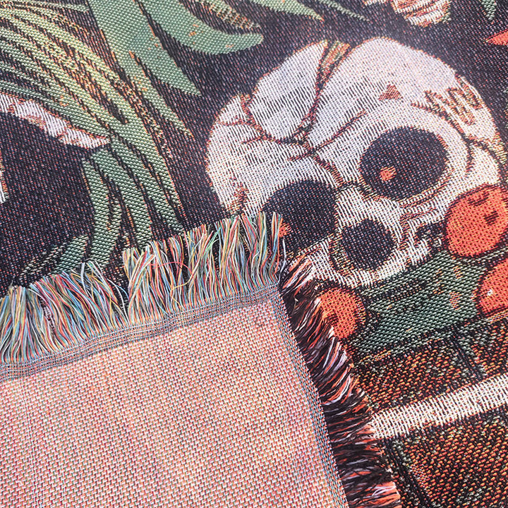 Halloween-Themed Tapestry Throw Blanket