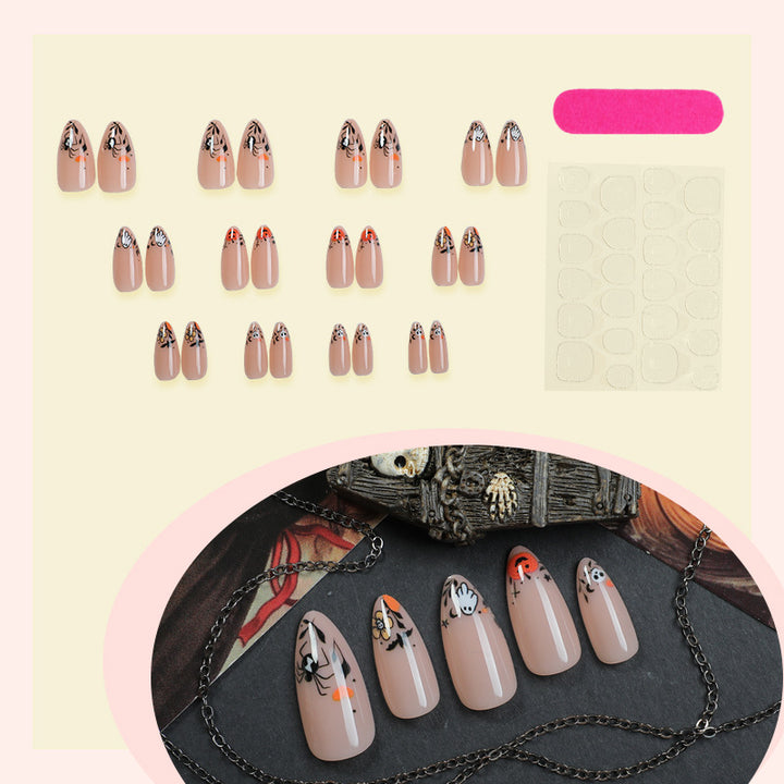 Artistic Themed Press-On Nail Design kalsten
