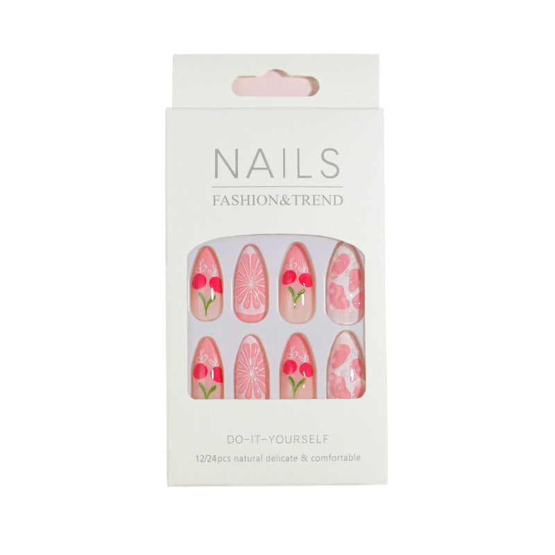 Premium Press-On Nail Set with Decorative Accents Kalsten