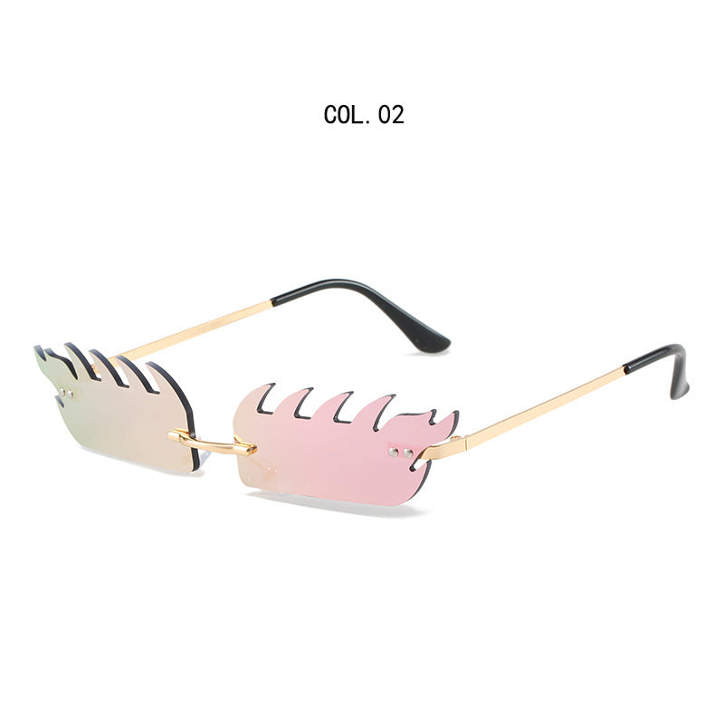 Edgy Artistic Shield Sunglasses