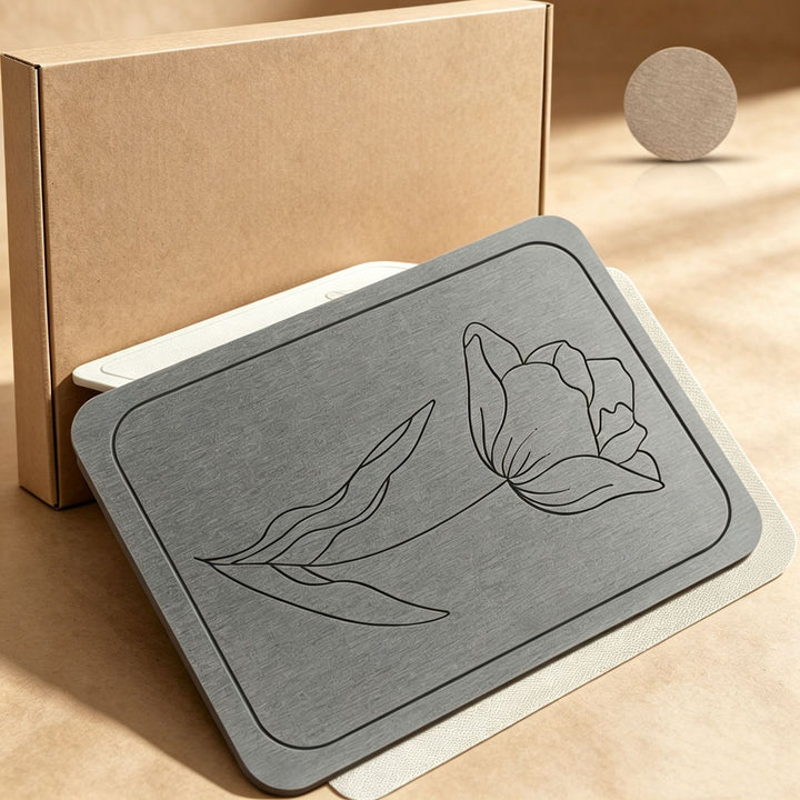 Ergonomic Dish Draining Mat