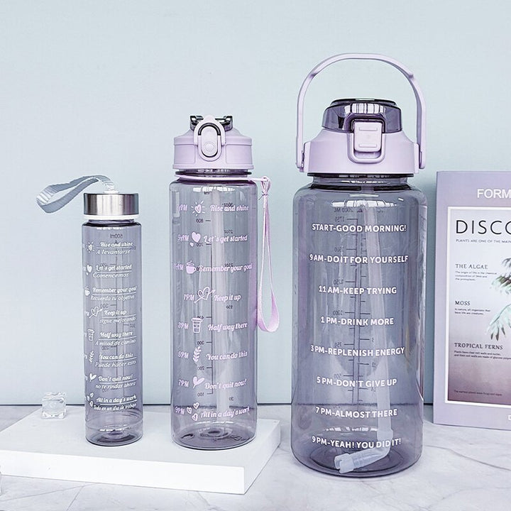 Women's Water Bottle with Motivational Print Kalsten