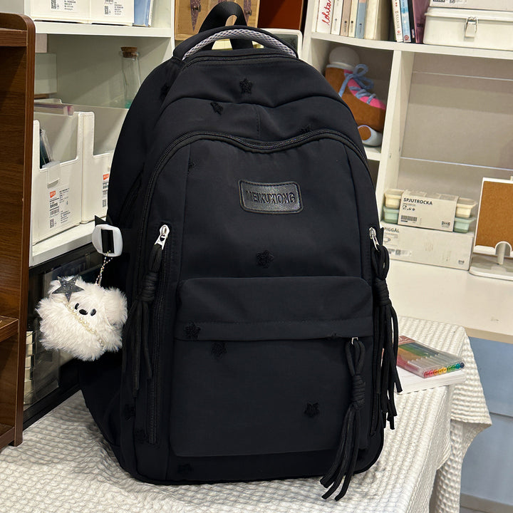 Decorative Star-Embellished Backpack Kalsten