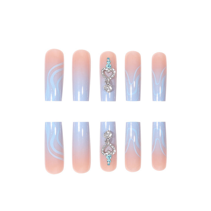 Elegantly Designed Graphic Abstract Nail Art Extensions Kalsten