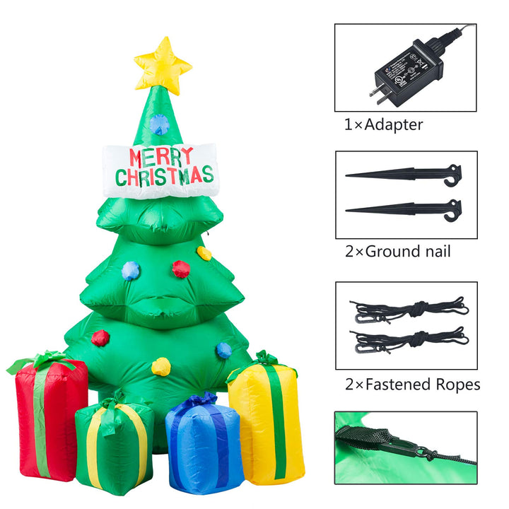Inflatable Christmas tree with gifts