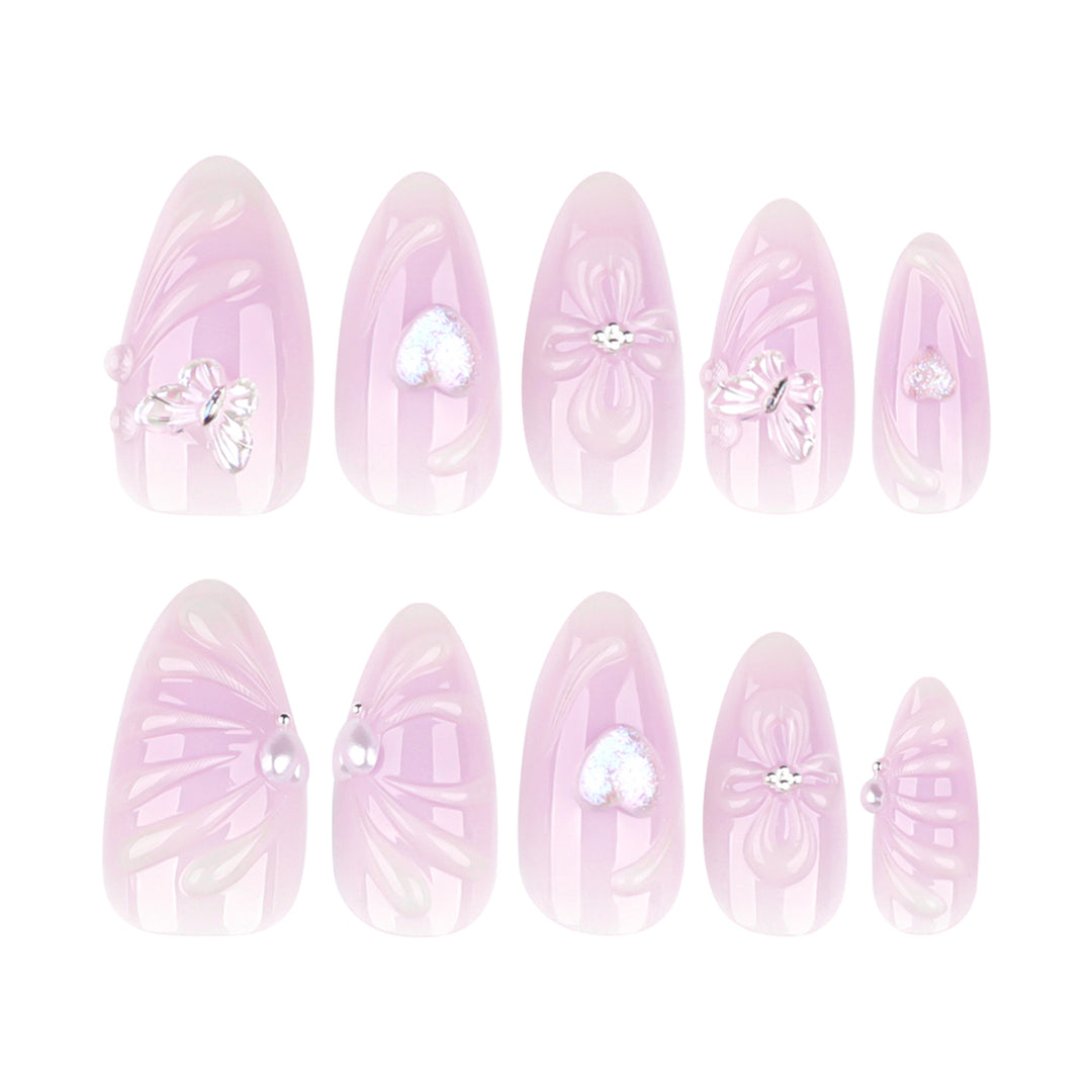 Artful lace nails with elegant decoration Kalsten